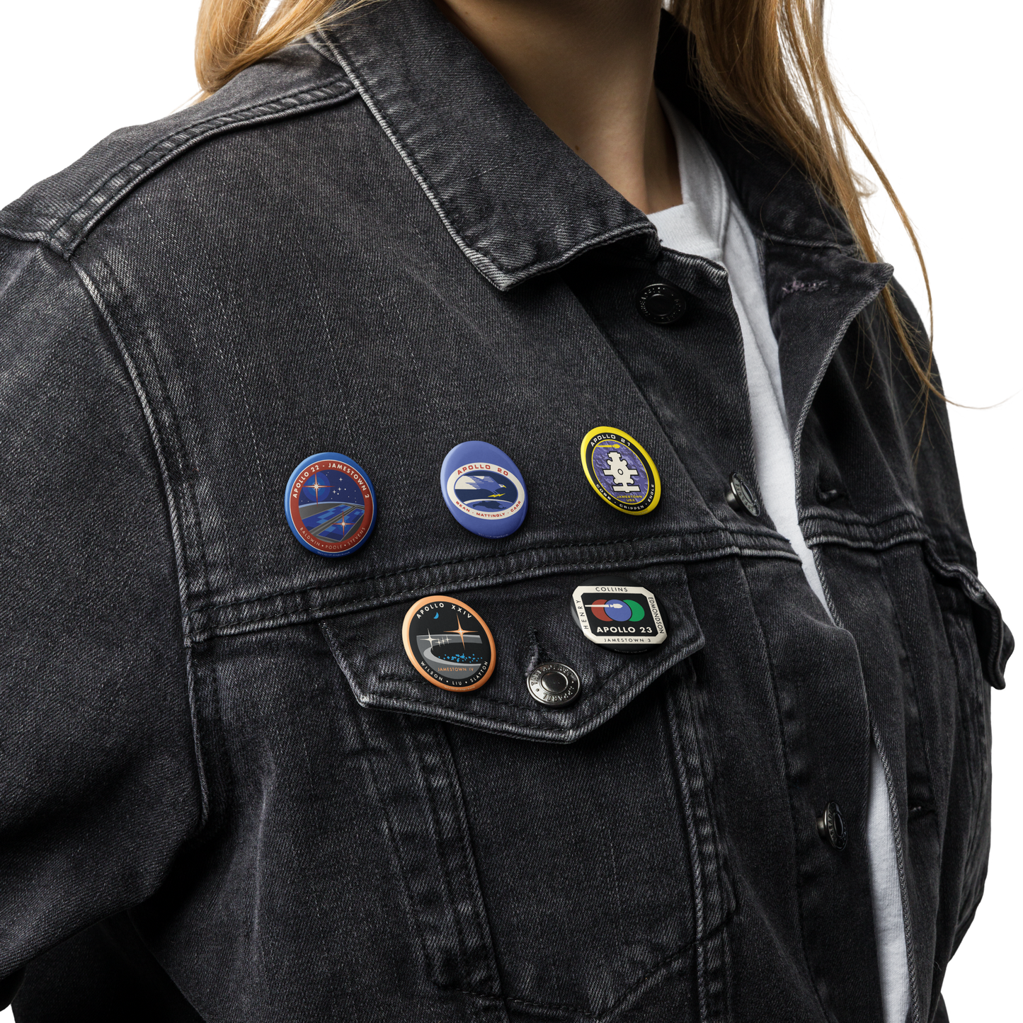 For All Mankind Pin Buttons Set 2 - Icon Heroes 
