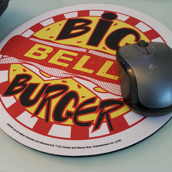 DC Comics Exclusive Arrow TV Big Belly Burger Mouse Pad - San Diego Comic 2017 Exclusive - Icon Heroes 