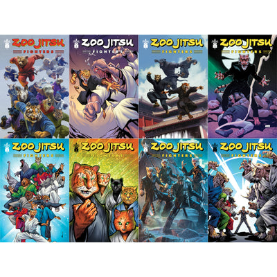 Zoo Jitsu Fighters #1 Comic Books Artist Bundle + FREE Digital Download - Icon Heroes 