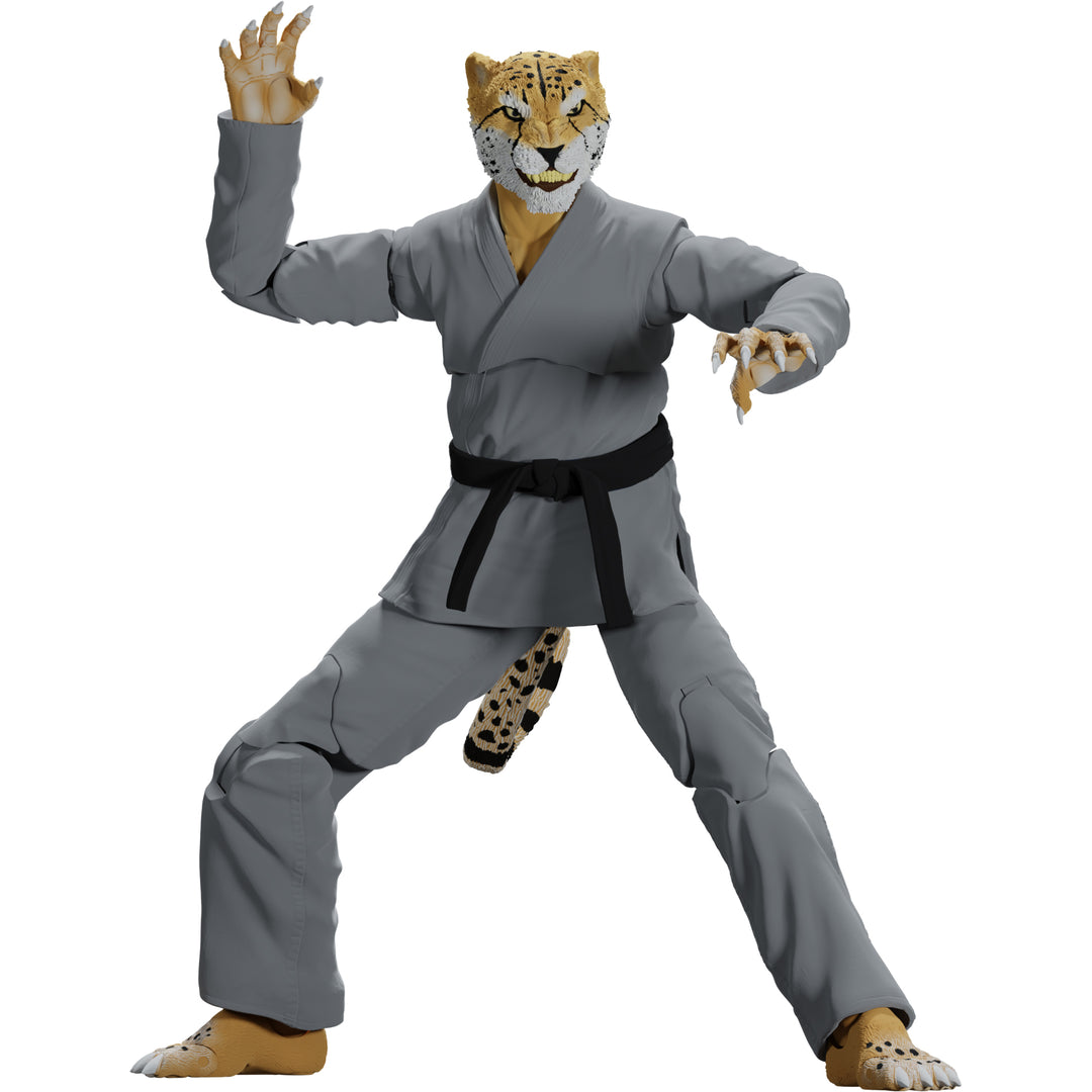 Zoo Jitsu Fighters Chico the Cheetah Action Figure - Icon Heroes 