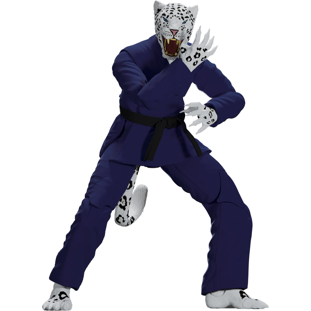 Zoo Jitsu Fighters Shadow 'Ice' the Snow Leopard Action Figure - Icon Heroes 