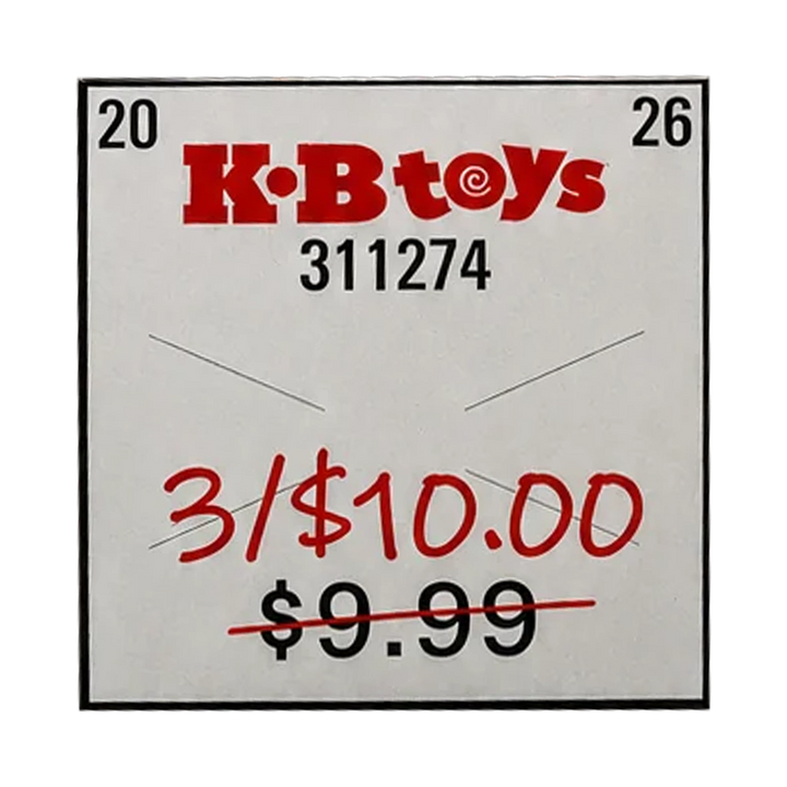 KB Toys 3 for $10 Price Sticker Enamel Pin – SDCC Exclusive