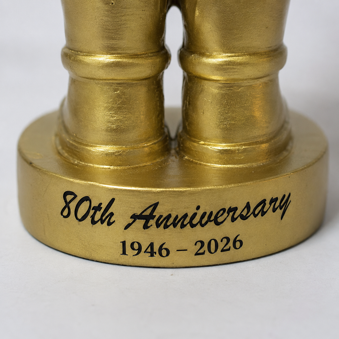 KB Toys 80th Gold Toy Soldier Bobblehead – SDCC Exclusive - Icon Heroes 