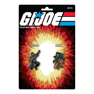 G.I. Joe Snake Eyes X Spirit Retro Pin Set - Available 2nd Quarter 2023 - Icon Heroes 