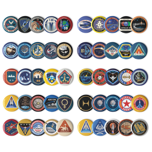 For All Mankind Pin Buttons Full Set - Icon Heroes 