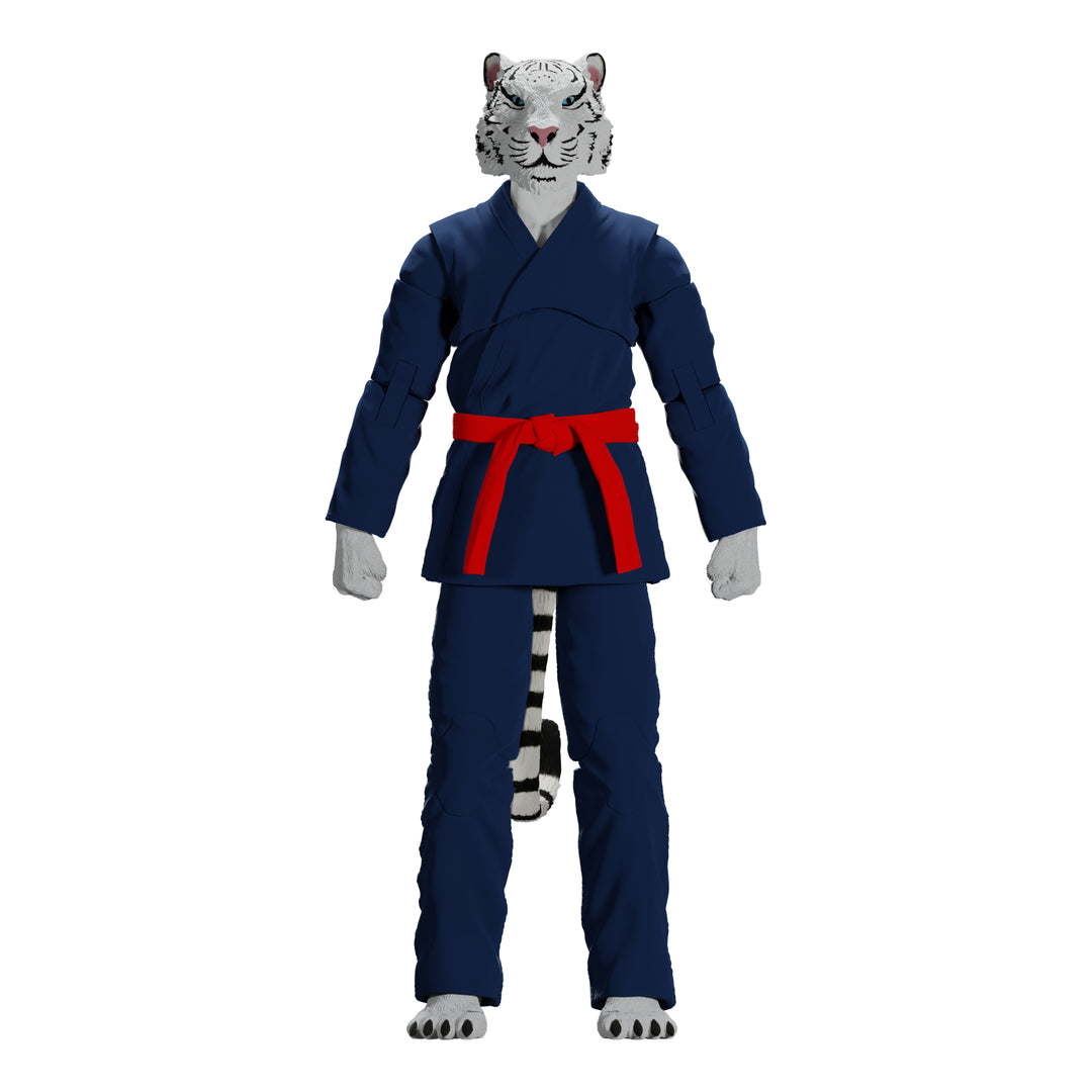 Zoo Jitsu Fighters Taj the White Tiger Action Figure - Icon Heroes 