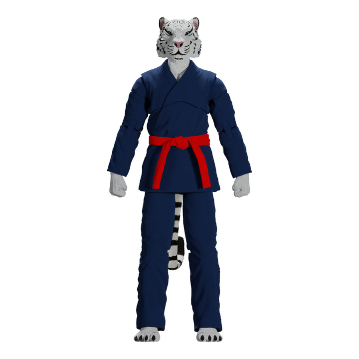Zoo Jitsu Fighters Taj the White Tiger Action Figure - Icon Heroes 