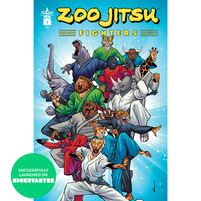 Zoo Jitsu Fighters #1 Comic Book Cover E - Guilherme Balbi - Icon Heroes 