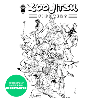 Zoo Jitsu Fighters #1 Comic Book Cover L - Guilherme Balbi - Icon Heroes 