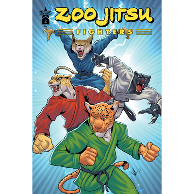 Zoo Jitsu Fighters #2 Comic Book Cover B - Wade King - Icon Heroes 