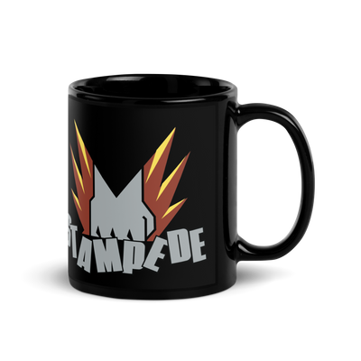 Zoo Jitsu Fighters Stampede Black Glossy Mug - Icon Heroes 