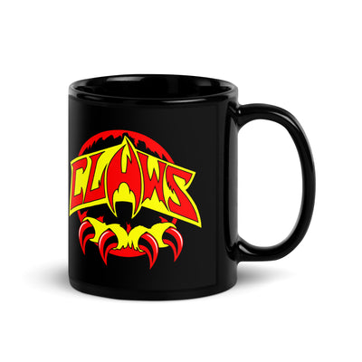 Zoo Jitsu Fighters CLAWS Logo Black Glossy Mug - Icon Heroes 