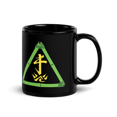 Zoo Jitsu Fighters ZJ Triangle Black Glossy Mug - Icon Heroes 