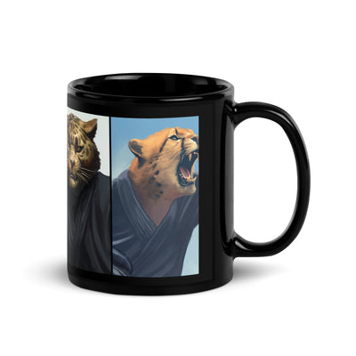 Zoo Jitsu Fighters CLAWS Characters Black Glossy Mug - Icon Heroes 