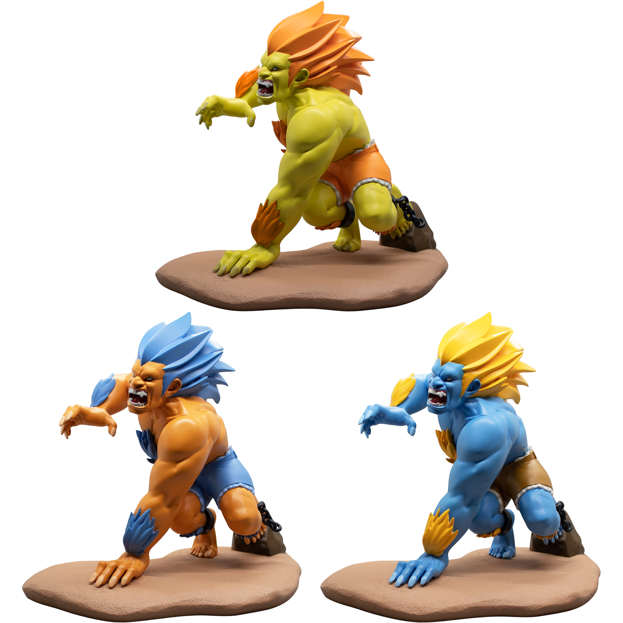 Street Fighter Blanka Statues Combo