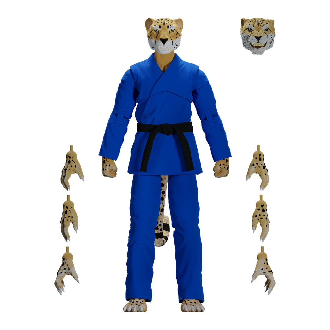 Jiu Jitsu Combat Creatures Chico the Cheetah Action Figure - Icon Heroes 