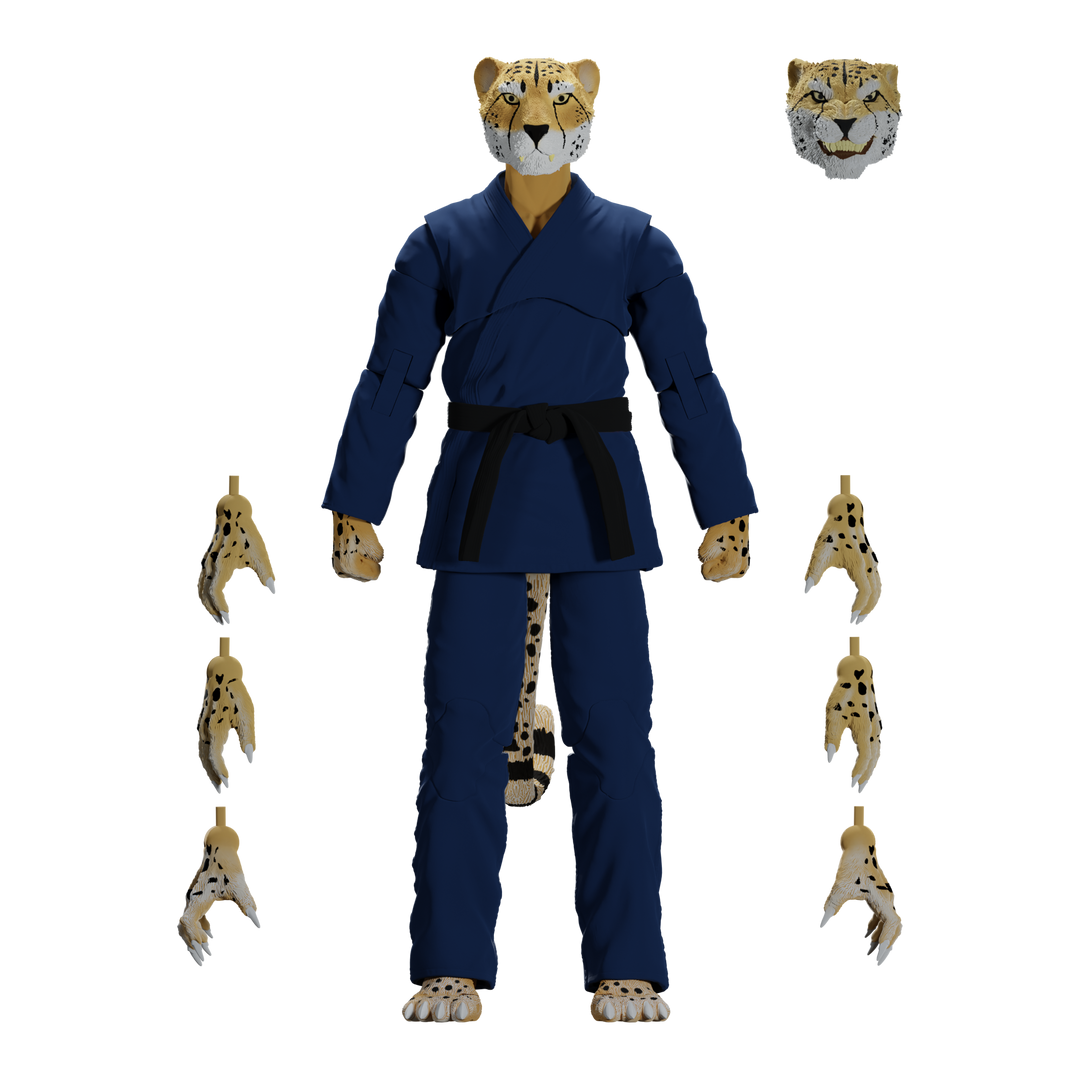 Jiu Jitsu Combat Creatures Chico the Cheetah Action Figure - Icon Heroes 