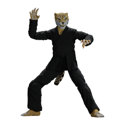 Zoo Jitsu Fighters Chico the Cheetah Action Figure - Available 3rd Quarter 2024 - Icon Heroes 