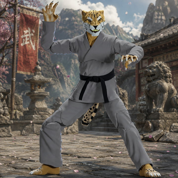 Jiu Jitsu Combat Creatures Chico the Cheetah Action Figure