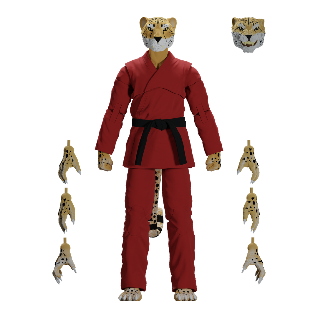 Jiu Jitsu Combat Creatures Chico the Cheetah Action Figure - Icon Heroes 