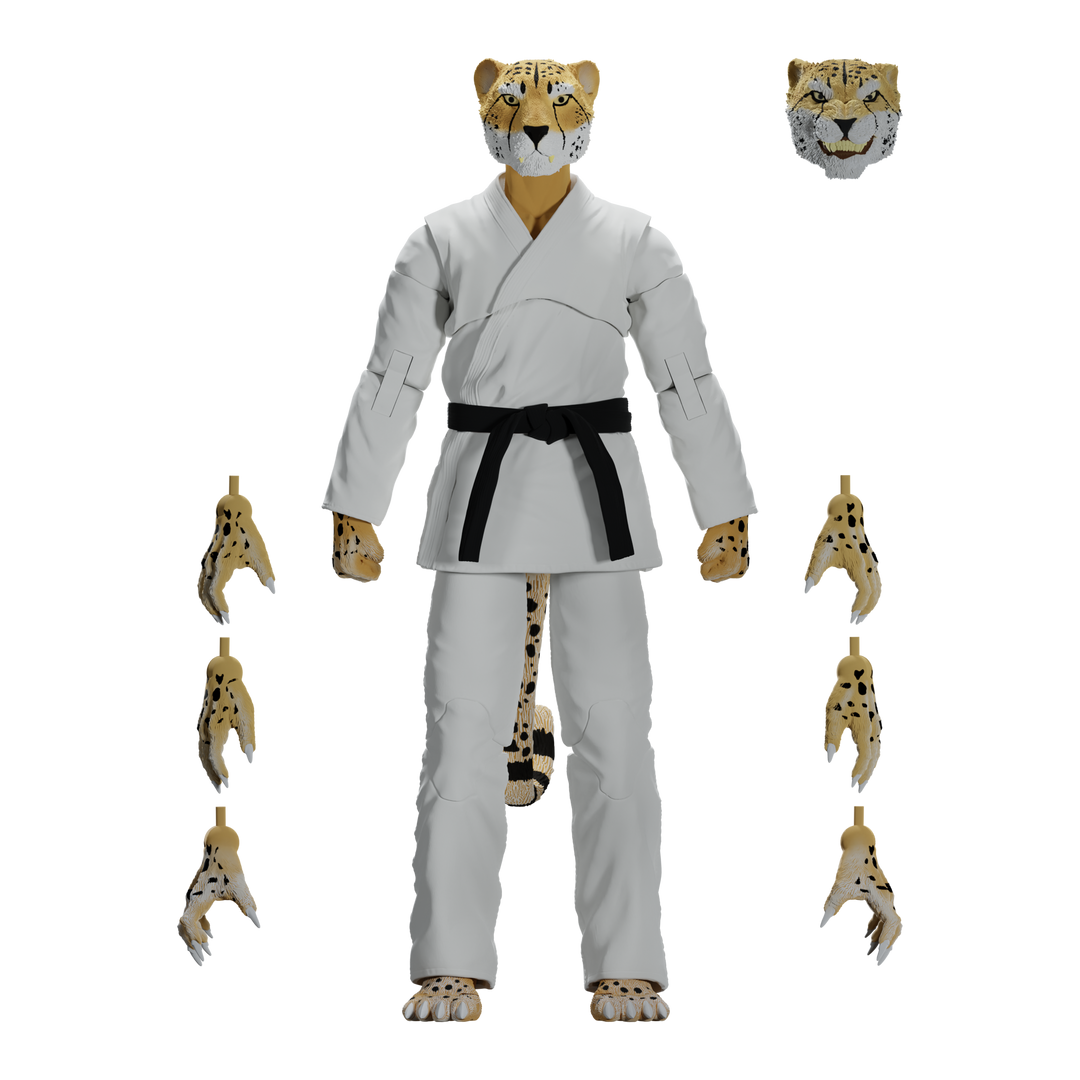 Jiu Jitsu Combat Creatures Chico the Cheetah Action Figure - Icon Heroes 