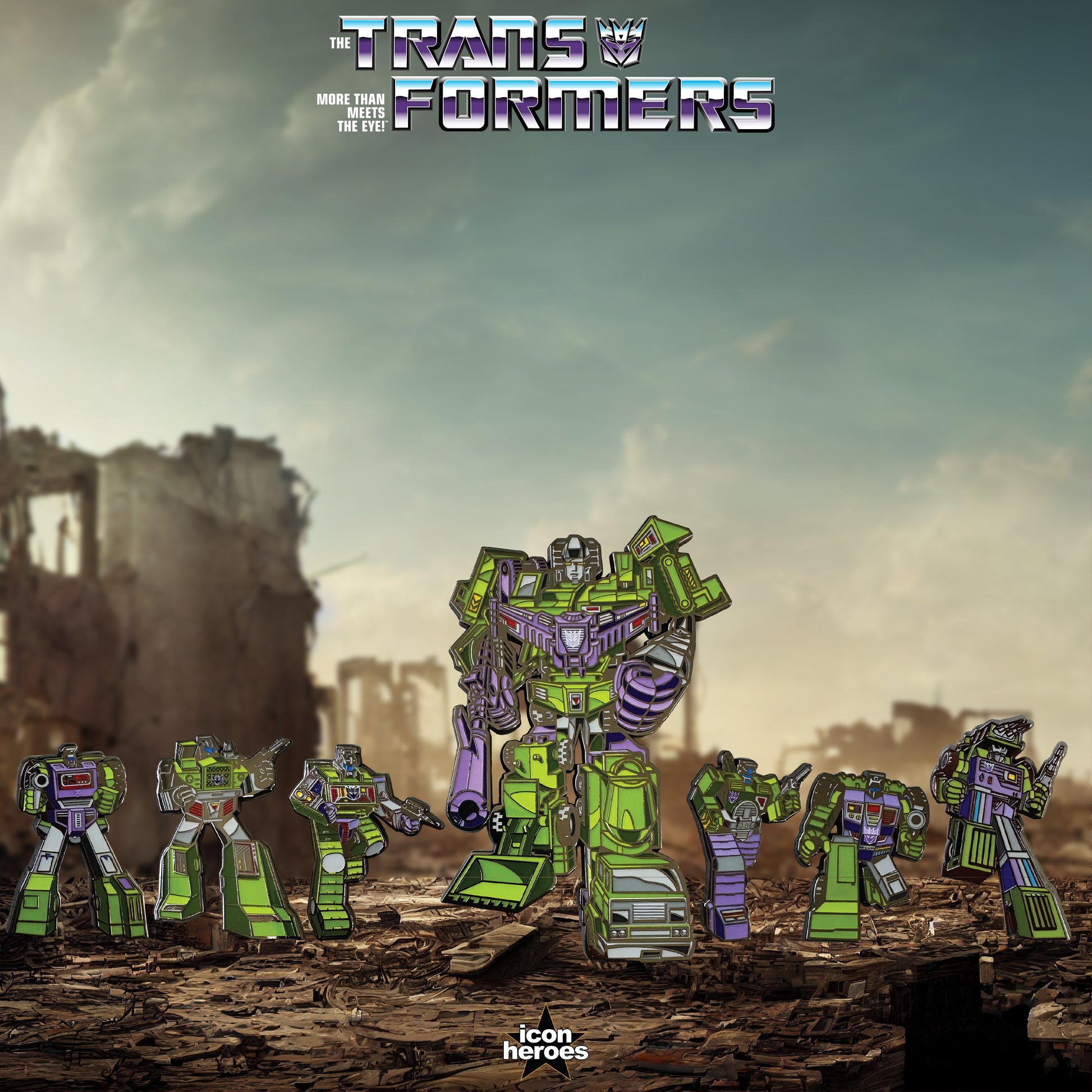 Transformers Pins Devastator Constructicons Icon Heroes – Icon Heroes