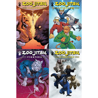 Zoo Jitsu Fighters #2 Comic Books Artist Bundle + FREE Digital Download - Icon Heroes 