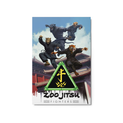 Zoo Jitsu Fighters CLAWS Characters 20' x 30' Metal Print - Icon Heroes 
