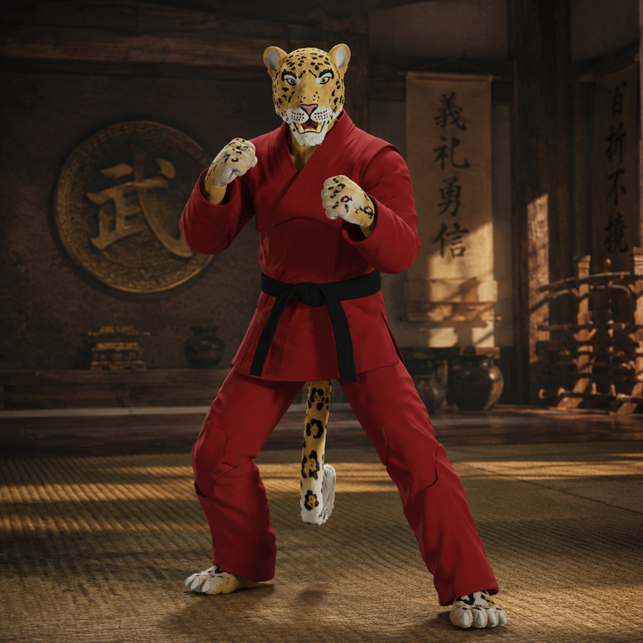 Jiu Jitsu Combat Creatures Jairo the Jaguar Action Figure