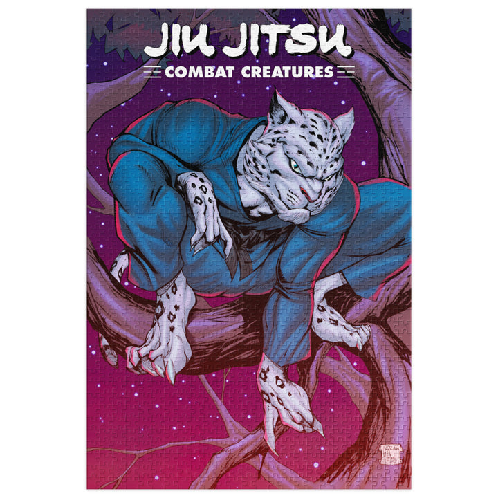 Jiu Jitsu Combat Creatures Jigsaw puzzle with tin by Ale Garza B