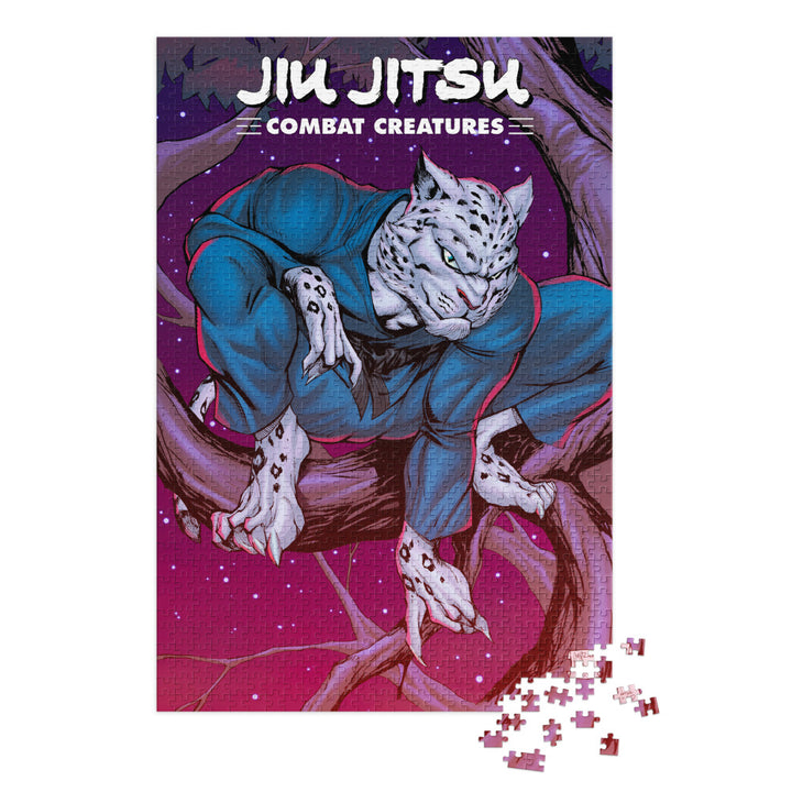 Jiu Jitsu Combat Creatures Jigsaw puzzle with tin by Ale Garza B