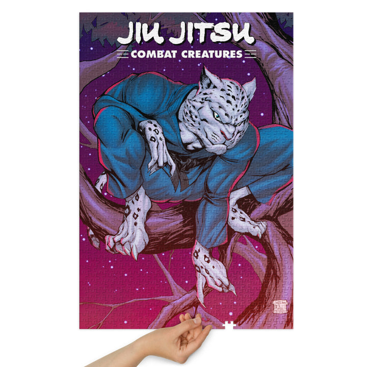 Jiu Jitsu Combat Creatures Jigsaw puzzle with tin by Ale Garza B