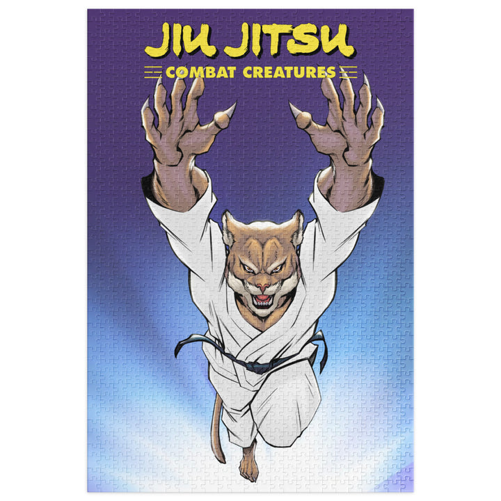 Jiu Jitsu Combat Creatures Jigsaw puzzle with tin by Ale Garza C