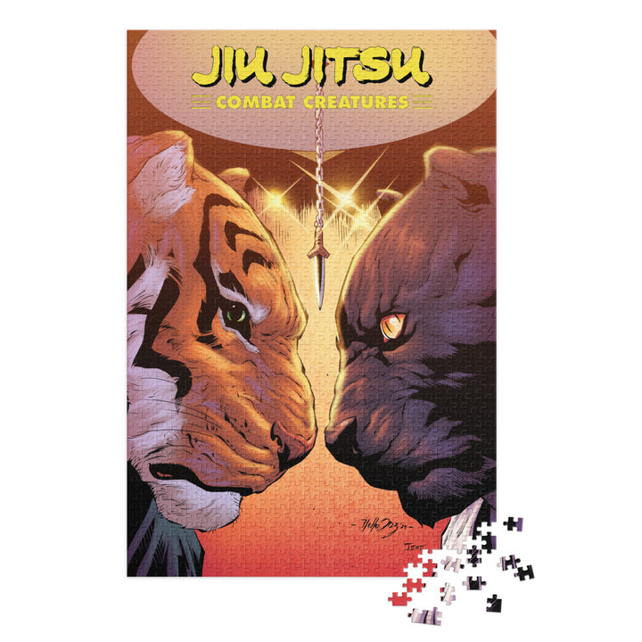 Jiu Jitsu Combat Creatures Jigsaw puzzle with tin by Netho Diaz