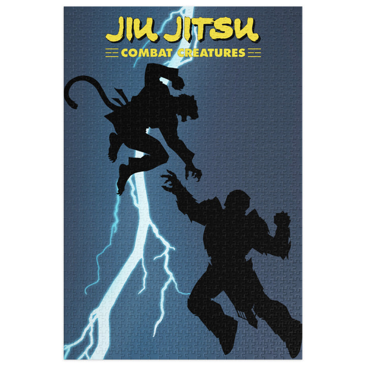 Jiu Jitsu Combat Creatures Jigsaw puzzle with tin by Jeferson Sadzinski
