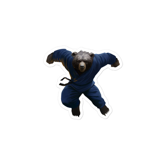 Zoo Jitsu Fighters Brutus the Bear Bubble-free sticker - Icon Heroes 