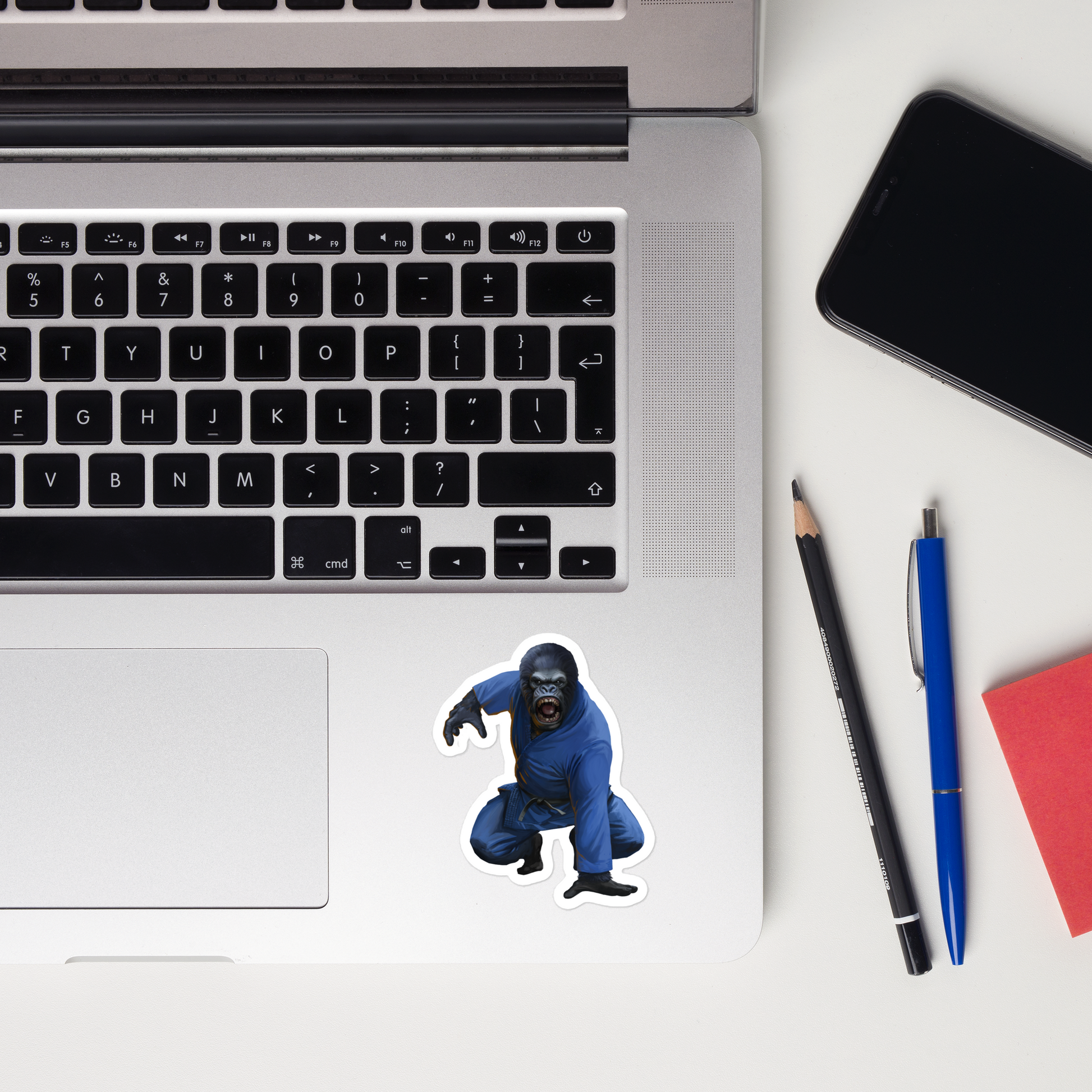 Zoo Jitsu Fighters Grom the Gorilla Bubble-free sticker - Icon Heroes 