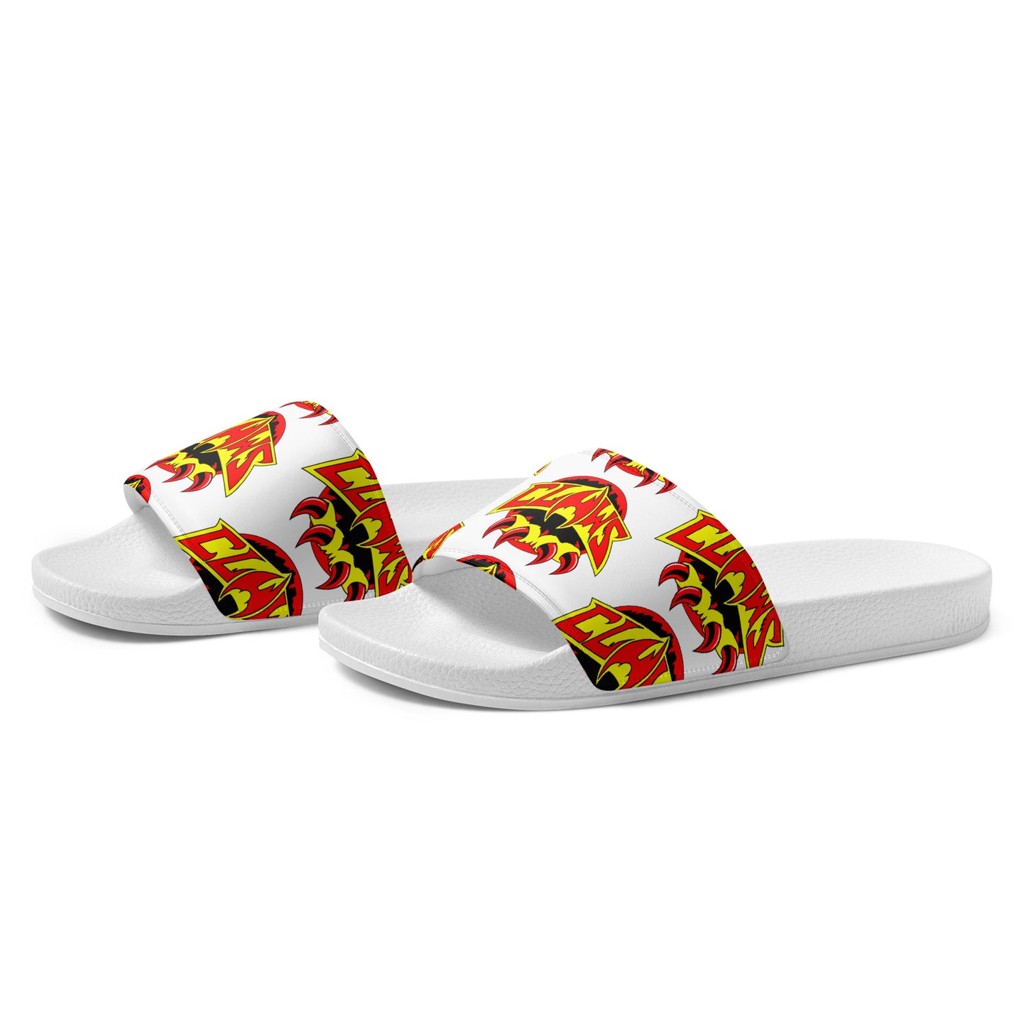 Zoo Jitsu Fighters CLAWS Logo Men’s slides - Icon Heroes 