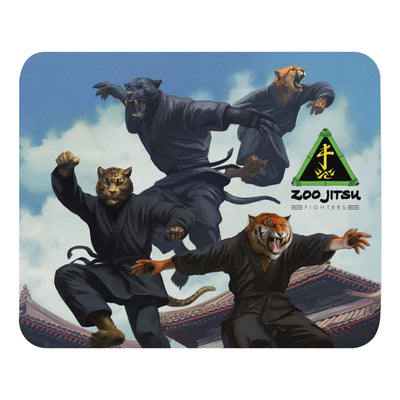 Zoo Jitsu Fighters CLAWS Characters Mouse Pad - Icon Heroes 