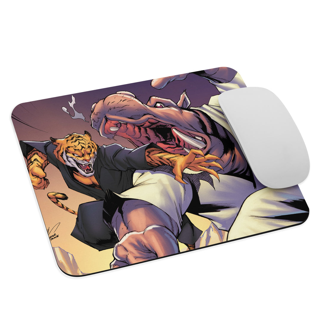 Jiu Jitsu Combat Creatures Mouse Pad by Ale Garza A