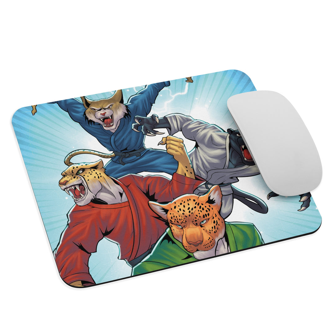 Jiu Jitsu Combat Creatures Mouse Pad by Wade King B