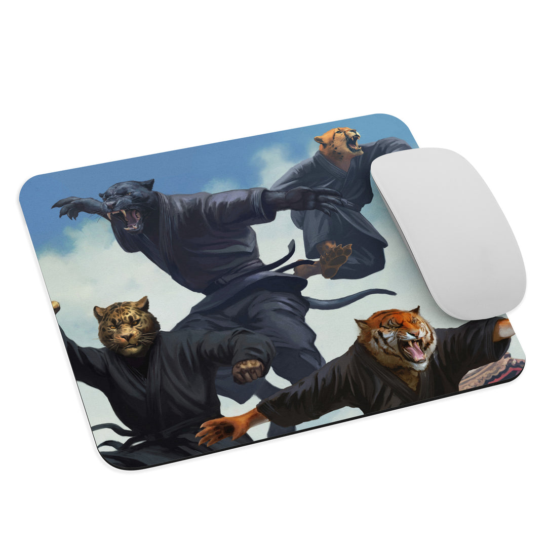 Jiu Jitsu Combat Creatures Mouse Pad by Lee Kohse B