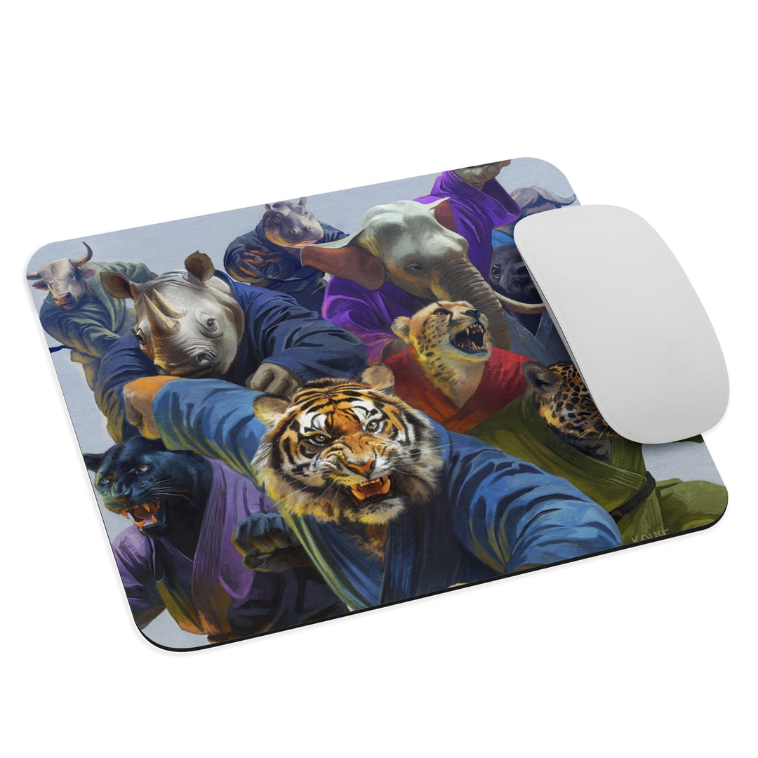 Jiu Jitsu Combat Creatures Mouse Pad by Lee Kohse A