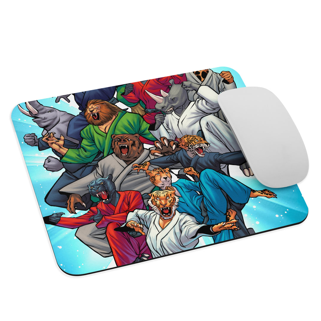 Jiu Jitsu Combat Creatures Mouse Pad by Guilherme Balbi