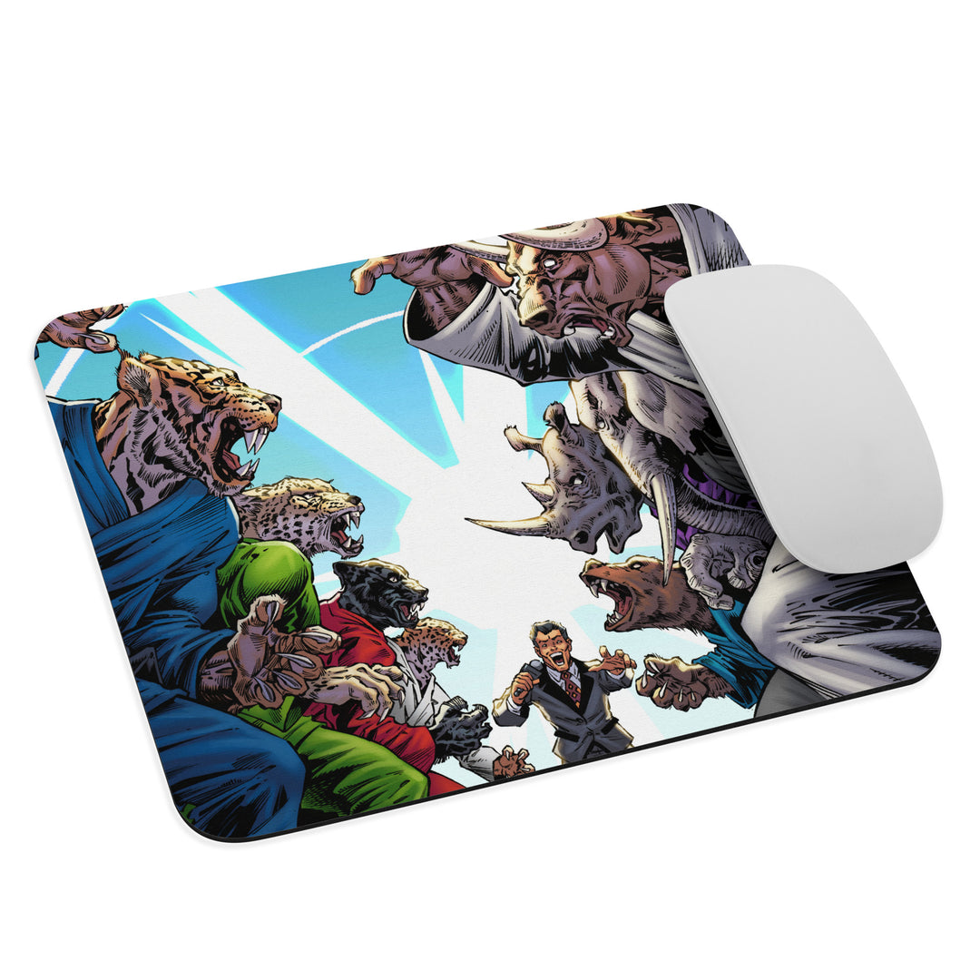 Jiu Jitsu Combat Creatures Mouse Pad by Kevin Conrad