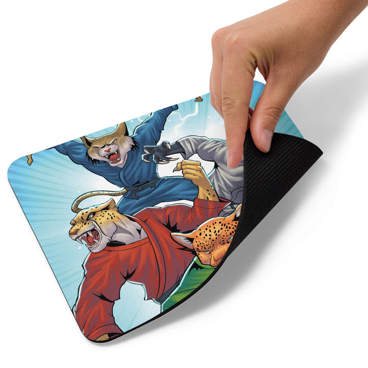 Jiu Jitsu Combat Creatures Mouse Pad by Wade King B