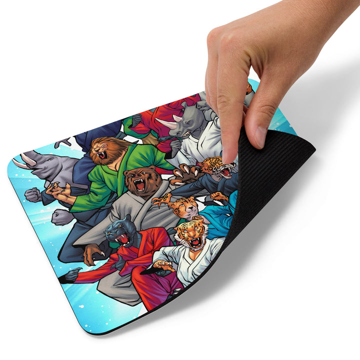 Jiu Jitsu Combat Creatures Mouse Pad by Guilherme Balbi