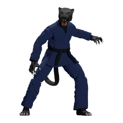 Zoo Jitsu Fighters Paulo the Panther Action Figure - Icon Heroes 