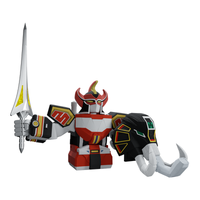 Power Rangers Megazord Mini Bust Card Holder with Power Sword Letter Opener - Available 4th Quarter 2023 - Icon Heroes 