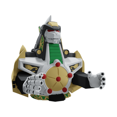 Power Rangers Dragonzord Mini Bust Card Holder - Available 4th Quarter 2023 - Icon Heroes 